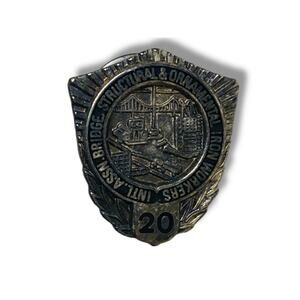 Vintage Sterling Silver Intl Assn of Bridge Structural Ornamental Iron Workers